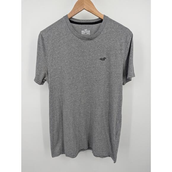 Vintage Y2K Hollister T-Shirt Gray Logo Must-Have Collection Men’s Large - Picture 1 of 4